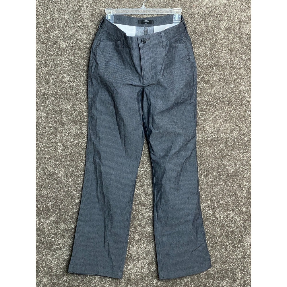 Riders by Lee‎ Women's Gray Herringbone Bootcut Pants Size 12 Petite